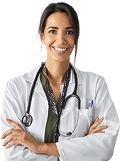 Médecin, les bras croisés